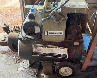 Vintage Sears Craftsman Air Compressor, Works!!