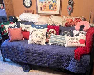 Daybed with a selection of pillows