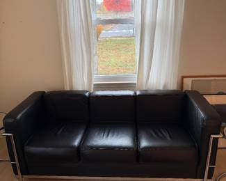 Pair of Leather Sofas Le Corbusier by Design Within Reach