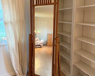 76" high, 28" wide Cheval Mirror