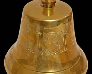 Brass U.S. Navy Ships Bell