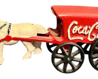 Cast Iron CocaCola HorseDrawn Wagon