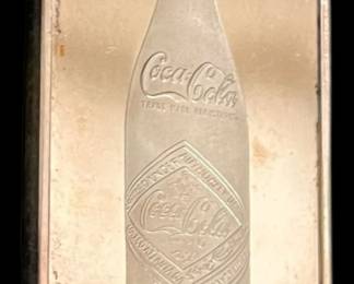 CocaCola 75th Anniversary Silver Art Bar