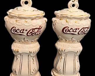 CocaCola Pink Victorian Shakers