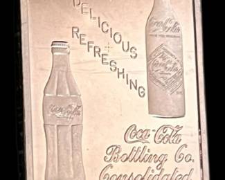 CocaCola 75th Anniversary Silver Art Bar