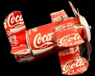 Handcrafted CocaCola Can Plane