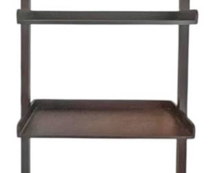 5Tier Farmhouse Wooden Ladder Bookshelf