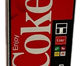 Coca Cola Tin Vending Machine Coin Bank
