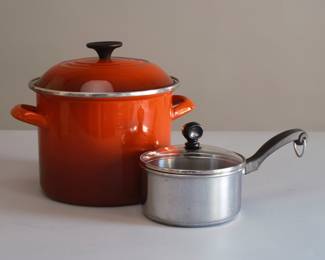 Le Creuset and aluminium cookwear- a selection more available.