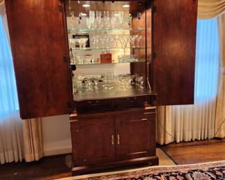 Bar cabinet by Century. Solid wood-BRING HELP TO REMOVE-ITS HEAVY