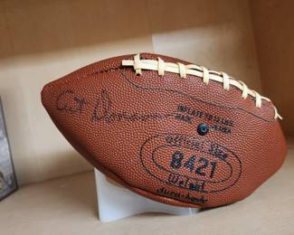 Art Donovan, Baltimore Colts, signed football