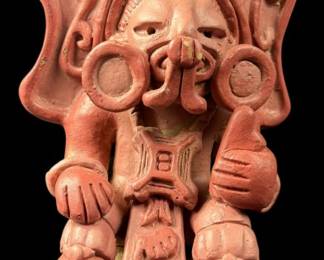 Pre Columbian Chief Statue 