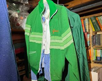 Basement. Down the stairs to the left.