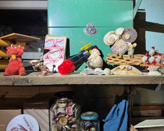 Basement. Down the stairs to the right in the kids and Avon area.