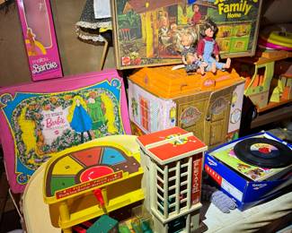 Basement. Down the stairs to the right in the kids and Avon area.