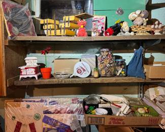 Basement. Down the stairs to the right in the kids and Avon area.