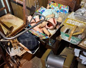 Basement. Down the stairs to the right in the kids and Avon area.