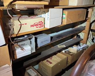 Basement. Down the stairs to the left.