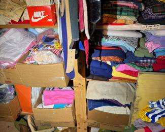 Basement. Down the stairs to the left.