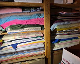 Basement. Down the stairs to the left.