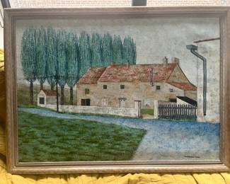 $75–large signed Peter Orlando oil painting