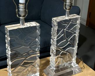 $115–pair of signed Van Teal lamps (no shades)