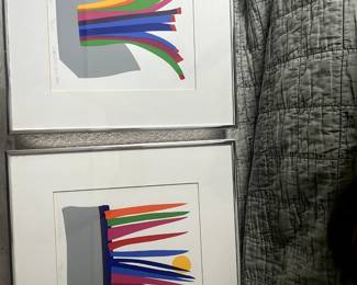 $115–pair of signed Daniel Gelakoska serigraphs