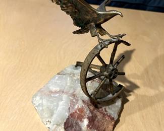 $45 – Curtis Jere brass and stone