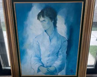 $125–signed Robert Ayo oil painting