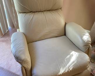 Leather recliner 