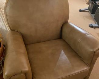 Leather club chair