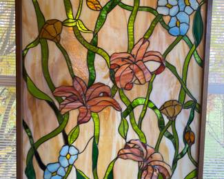 Large stained glass window