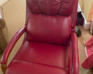 Leather recliner 