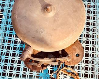 Vintage brass trip gong (boxing bell)...