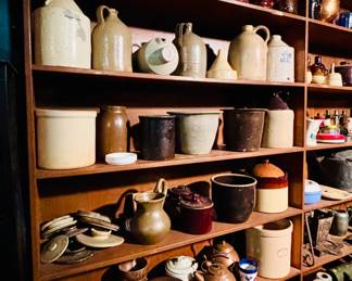 Large selection of crocks and pottery...