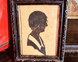 1940's hand-cut silhouette...