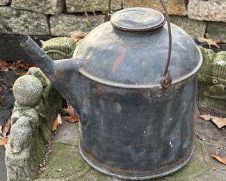 Vintage galvanized Pennsylvania Rail Road water can...