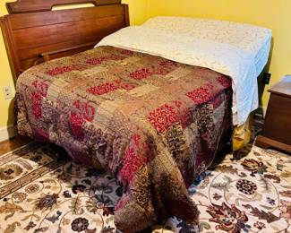 Queen size electric bed frame (walnut headboard, footboard and rails sold separately)...