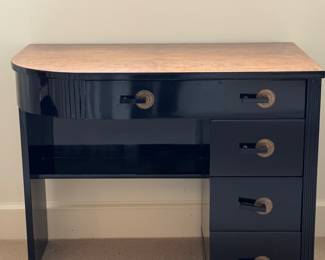 Shiny Black Deco Desk with Chair ( see other photo)