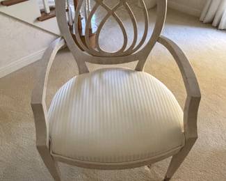 PART OF DINING ROOM SET PAIR OF ARM CHAIRS