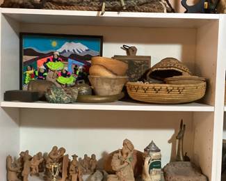 Tchotchkes from various Latin American countries