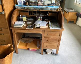 Oak Roll top desk