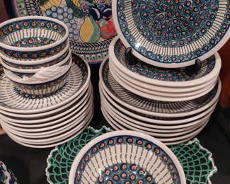 Old Peacock Polish pottery