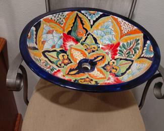 Hand-painted sink from Italy