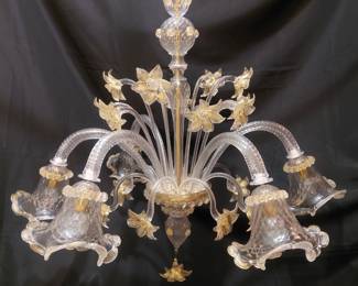 Available pre-sale Fabulous Murano Chandelier $2800.00