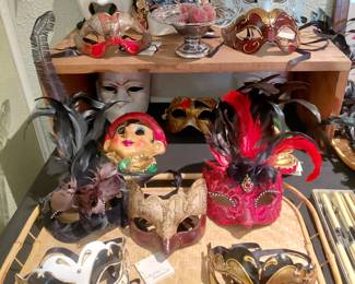 Venetian Mask collection all shapes, sizes, and designs