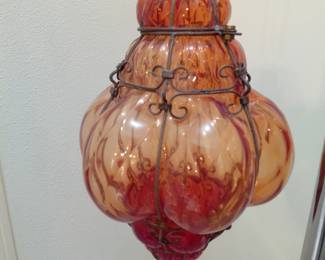 Available pre-sale Murano single hanging lamp $600