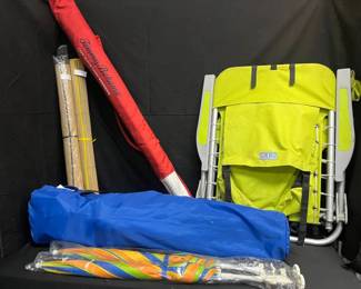 DW218Beach Chairs, Umbrellas And Mats