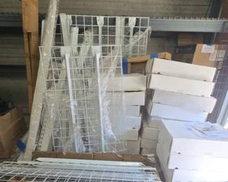 DW201Tuff Rax Multiple Units Of White Storage Racks.