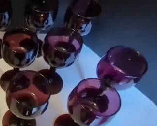 Purple Drinking Glasses 